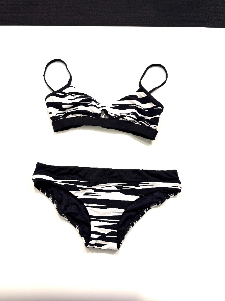 Seafolly Bikini Set Top Size 4, Bottom Size 6, Zebra Stripes